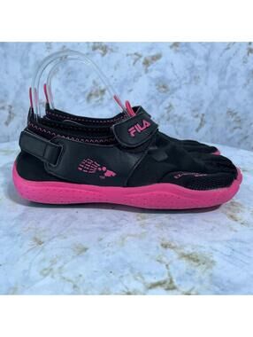 Fila Skele-Toes Women's Size 7.5 Running Shoes Black Pink Minimalist Sneakers